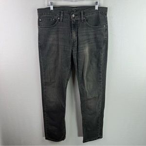 Levi’s 511 Mens Jeans 34x30 Gray Slim Fit Straight Washed Stretch Solid